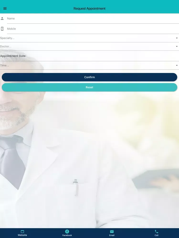 Zrzuty ekranu Claremont-Clinics iPad 