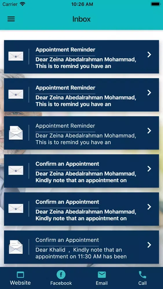 Zrzuty ekranu Claremont-Clinics