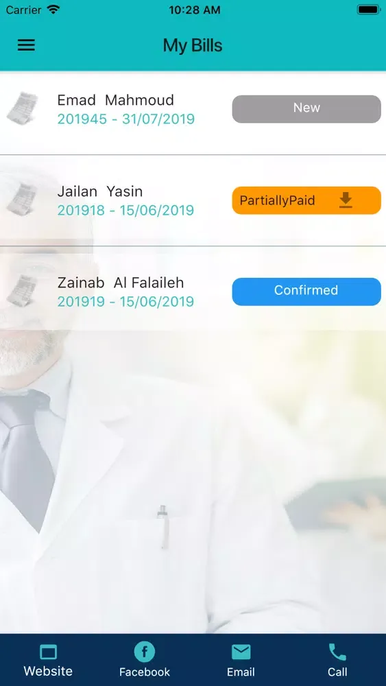 Zrzuty ekranu Claremont-Clinics