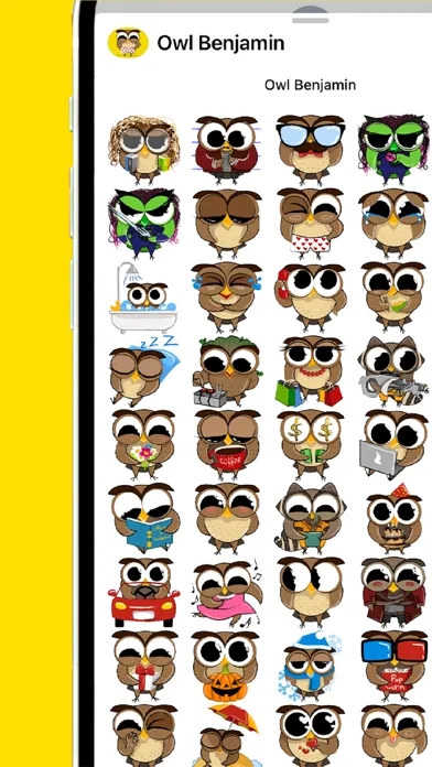 Ảnh chụp màn hình của Owl Benjamin - stickers 2025