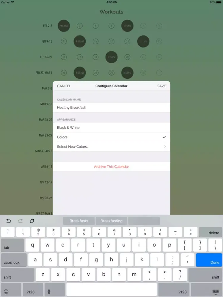 تصاویر Dayly Calendar iPad 