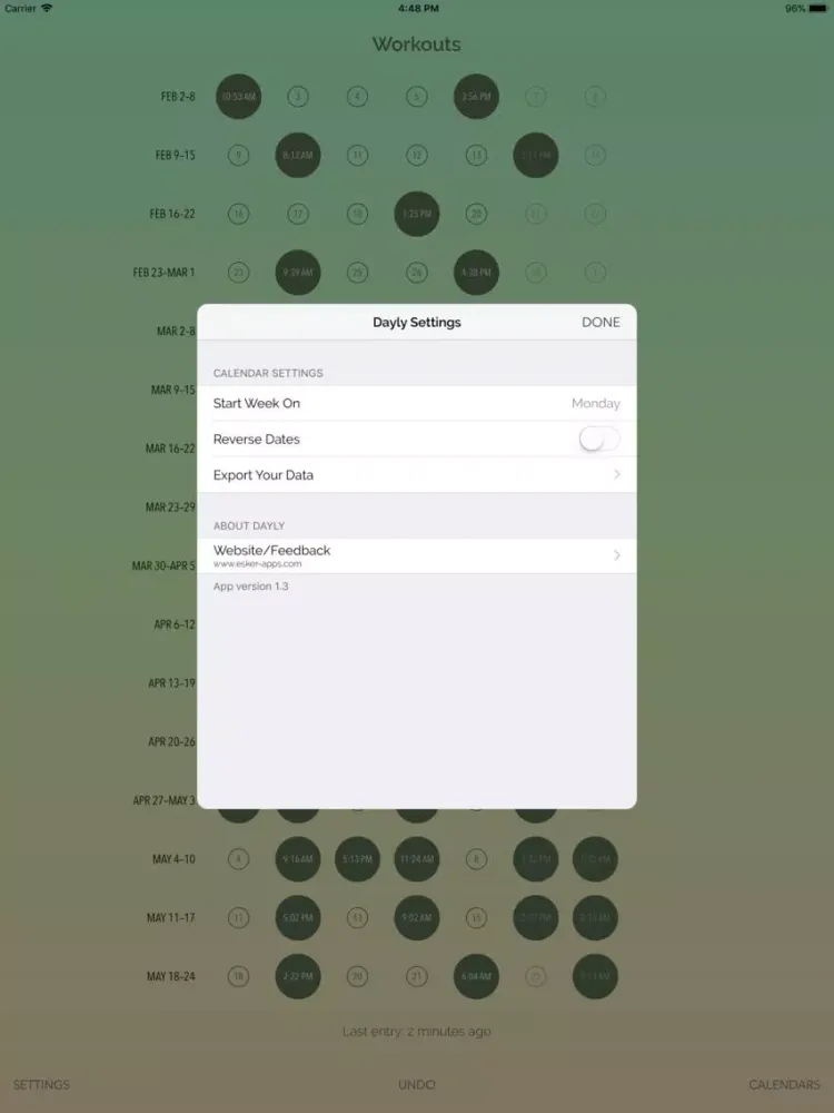 تصاویر Dayly Calendar iPad 