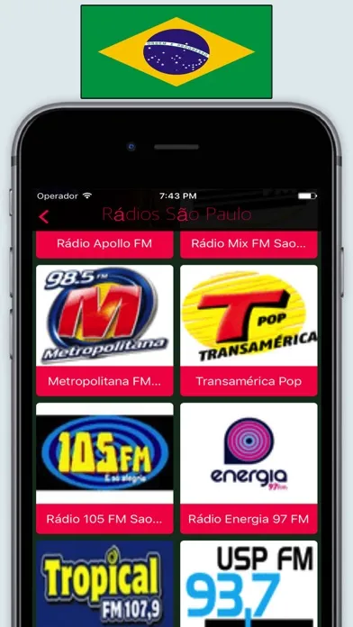 Скриншоты Radios Brazil FM - Live Radio Stations Online