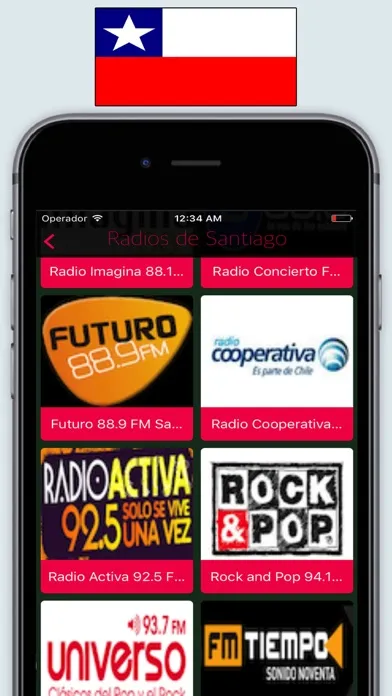 Radio Chile / Chilean Radios Stations Online Live スクリーンショット