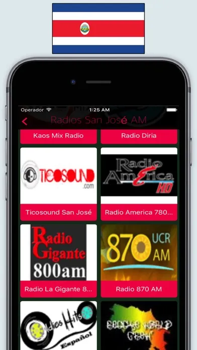 Radio Costa Rica FM / Radios Stations Online Live স্ক্রিনশট