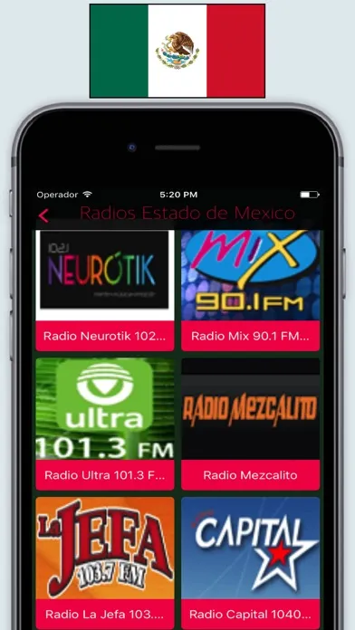 Radio Mexico FM AM - Live Radios stations Online سکرین شاٹس