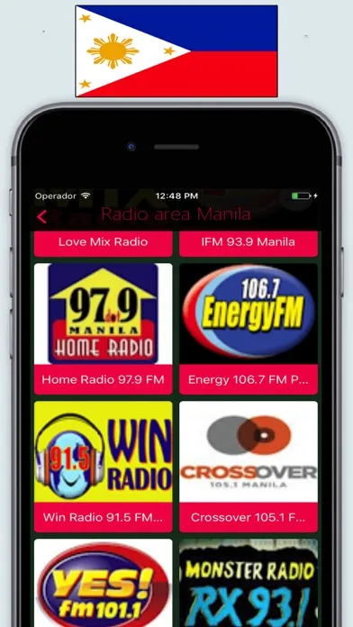 Radio Philippines FM / Live Radyo Stations Online স্ক্রিনশট