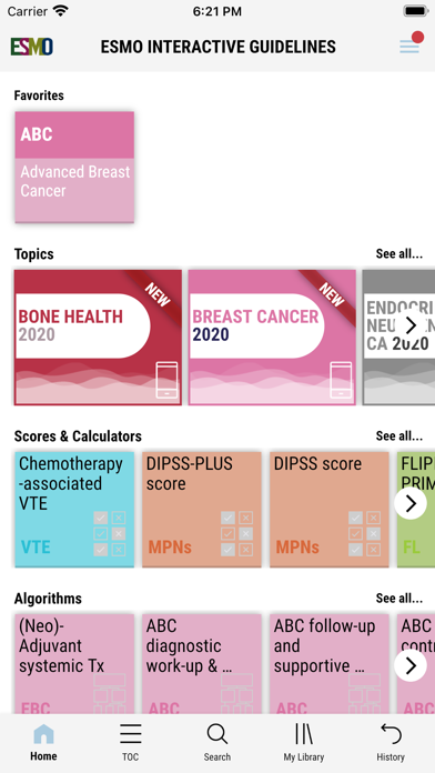 تصاویر ESMO Interactive Guidelines