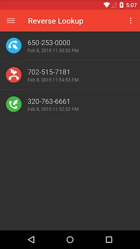 Tangkapan layar Reverse Lookup+ : Phone Search