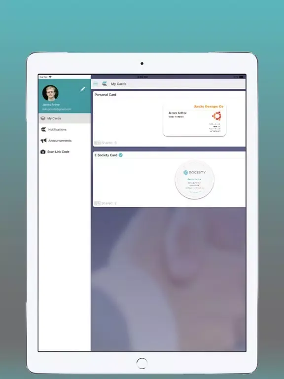 تصاویر Linkup Cards iPad 