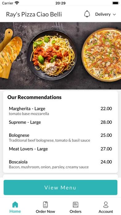 Screenshot di Ray's Pizza Ciao Belli.
