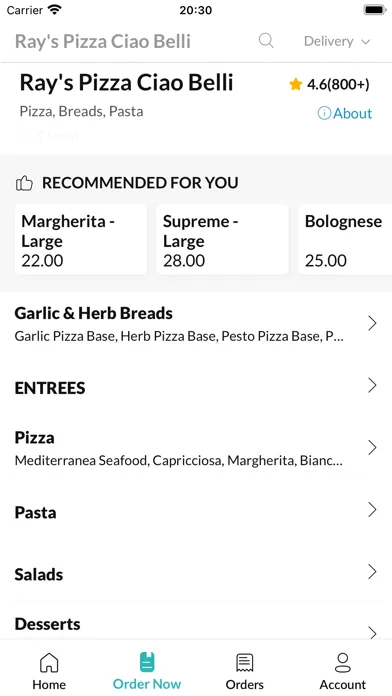 Screenshot di Ray's Pizza Ciao Belli.