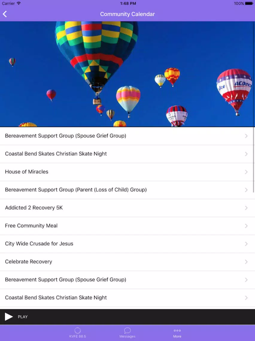 KVFE Christian Radio iPad  Screenshots
