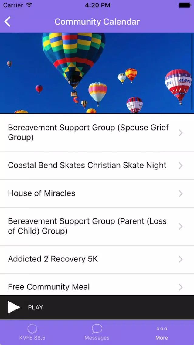 KVFE Christian Radio Screenshots
