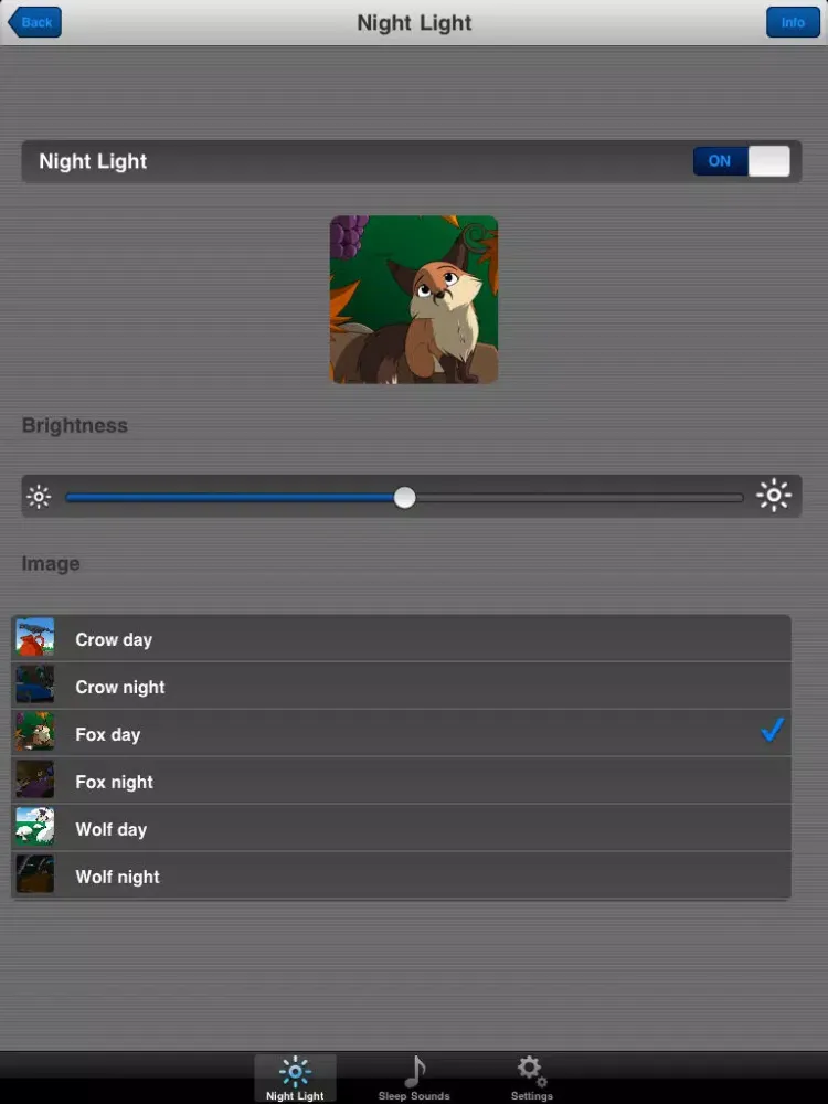 ภาพหน้าจอของ Nightlight + Lullaby songs & Sleep sounds iPad 