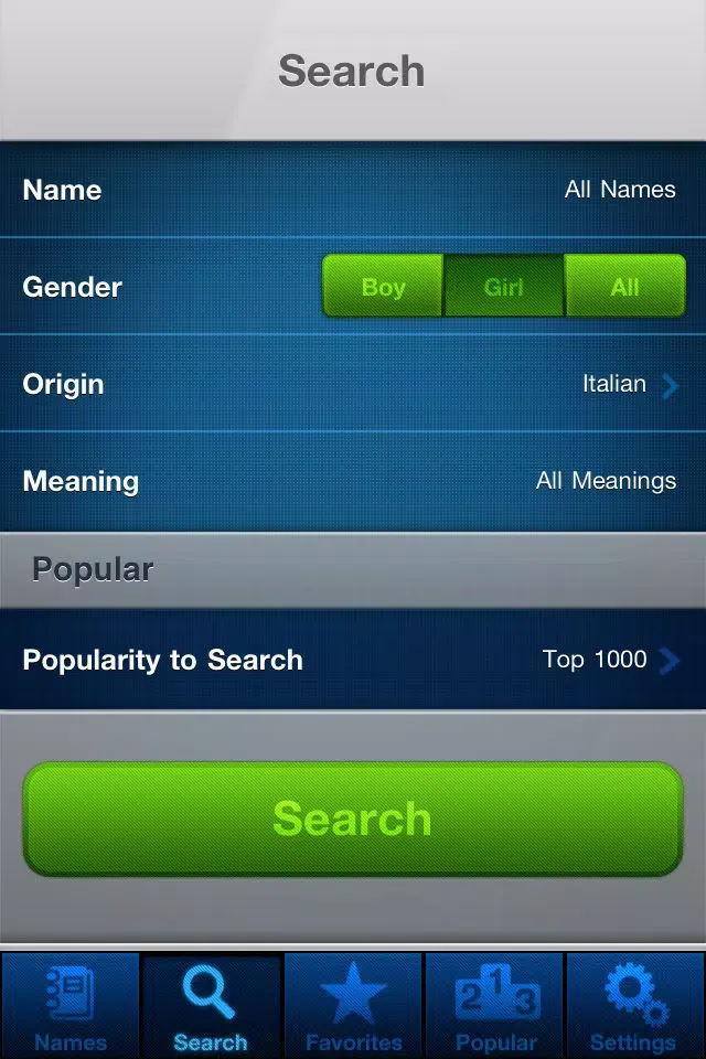 Captures d'écran de Popular Baby Names: free baby girl + baby boy names