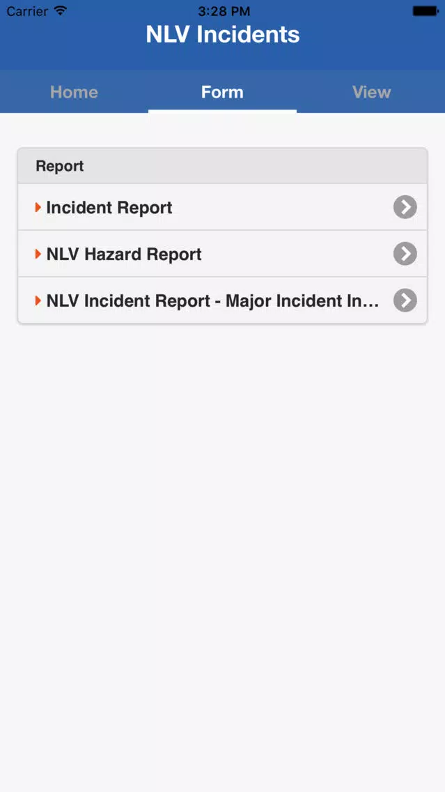 Captures d'écran de NLV Incidents