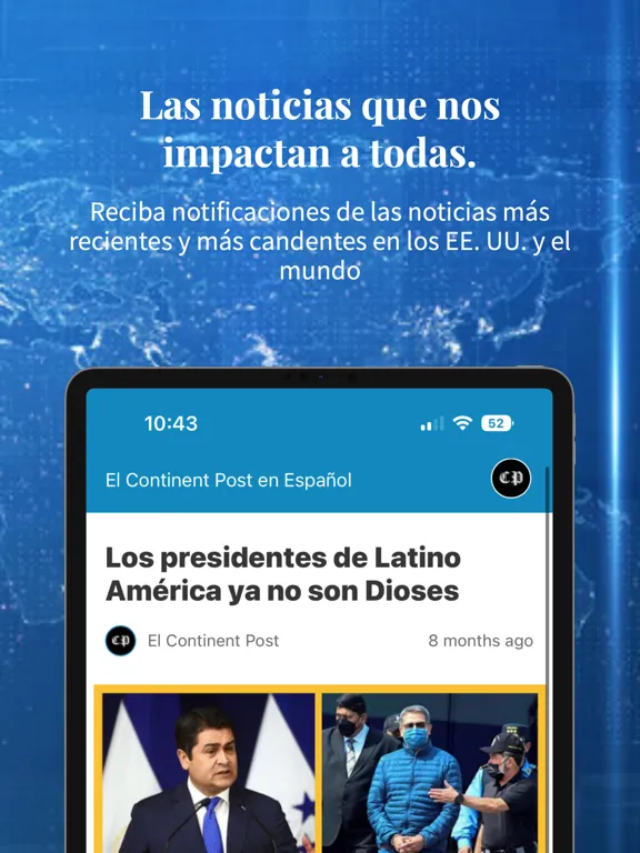 Continent Post Español iPad  سکرین شاٹس