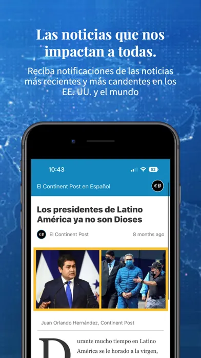 Continent Post Español سکرین شاٹس