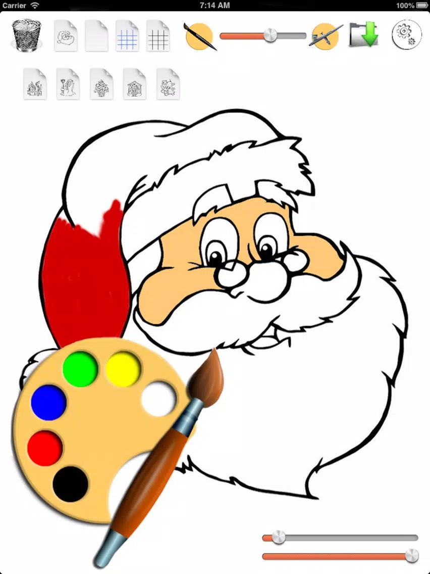 Christmas Coloring - Draw and Paint iPad  Screenshots