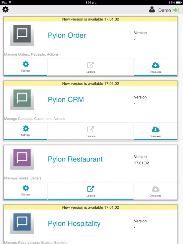 Pylon Launcher iPad  স্ক্রিনশট