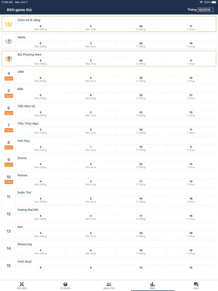 Ảnh chụp màn hình của AoE Score - Lịch Thi Đấu AoE iPad 