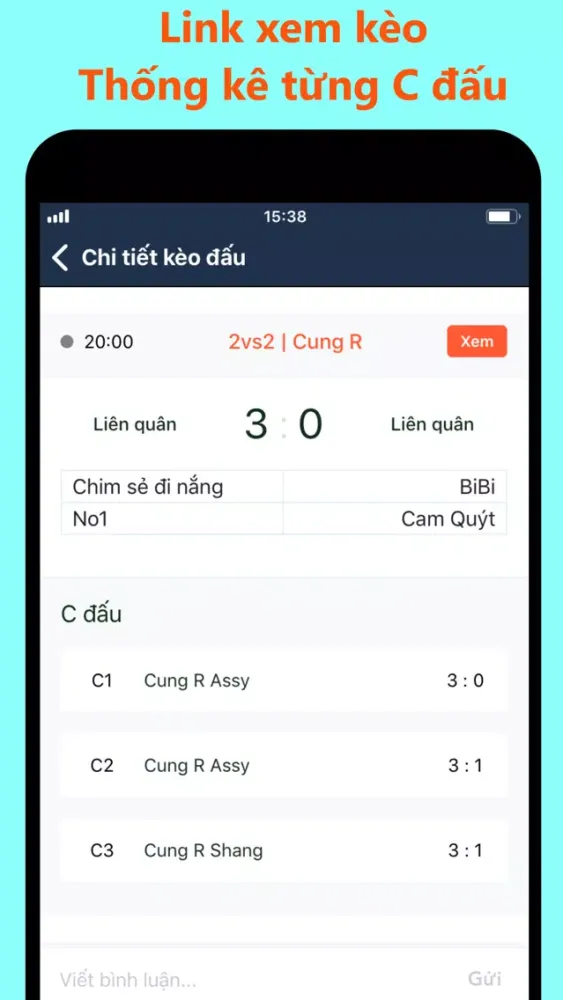 Ảnh chụp màn hình của AoE Score - Lịch Thi Đấu AoE