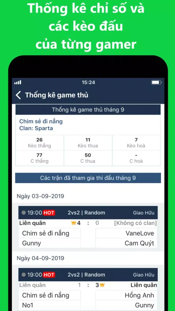 Ảnh chụp màn hình của AoE Score - Lịch Thi Đấu AoE