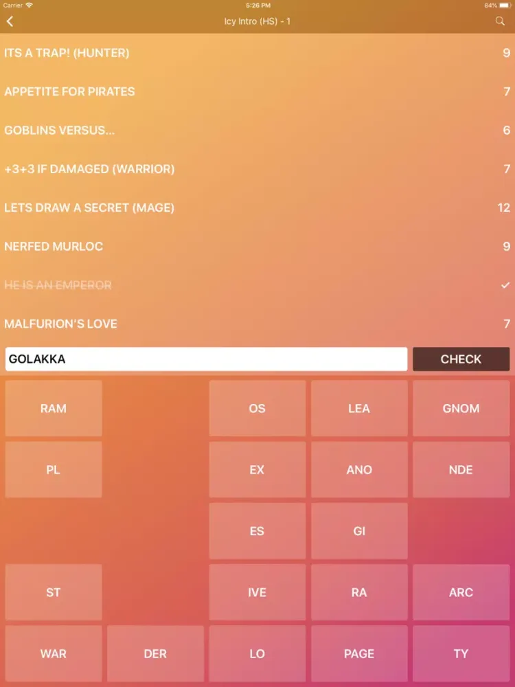 Capturas de pantalla de Esport Word Puzzles iPad 