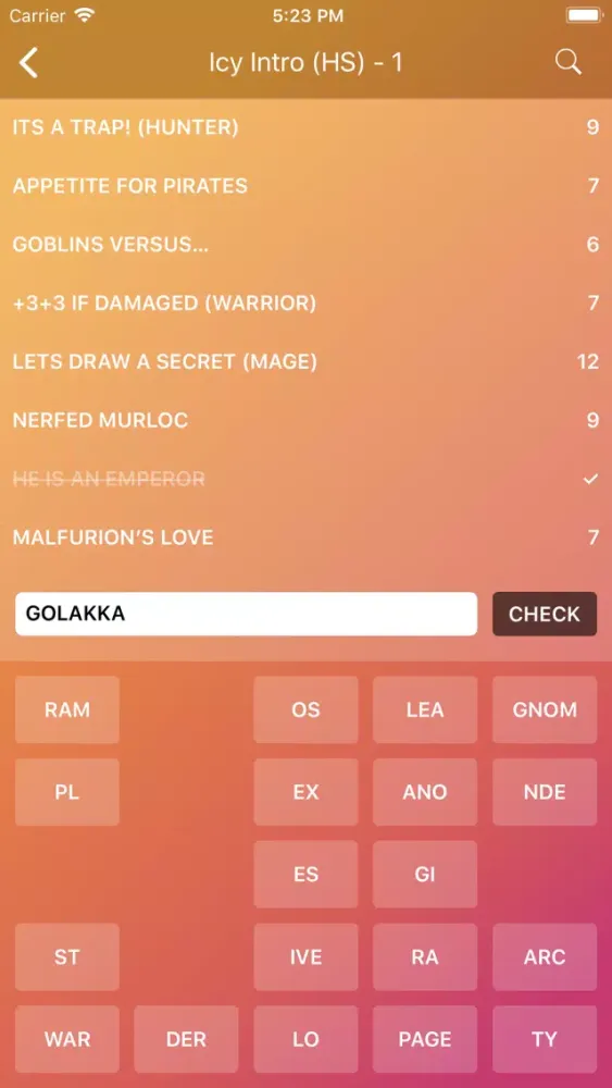 Capturas de pantalla de Esport Word Puzzles