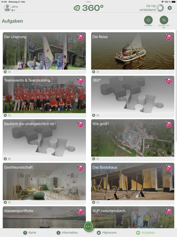 360° Teamgeist Erlebnis App iPad  स्क्रीनशॉट