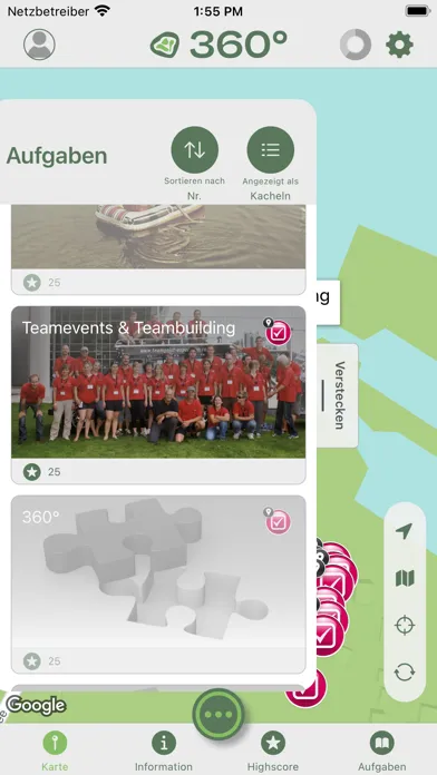360° Teamgeist Erlebnis App स्क्रीनशॉट