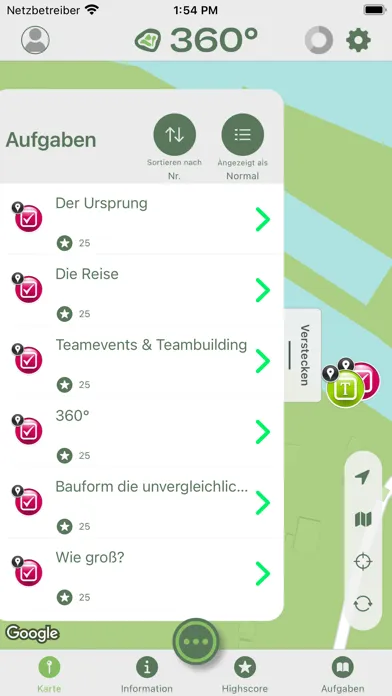 360° Teamgeist Erlebnis App स्क्रीनशॉट