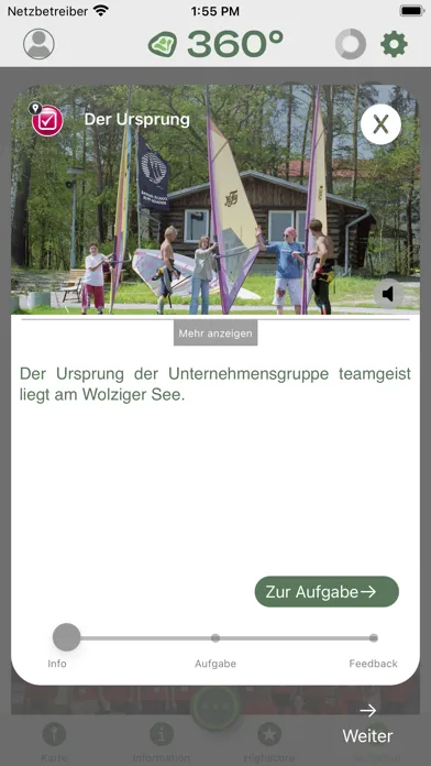 360° Teamgeist Erlebnis App स्क्रीनशॉट