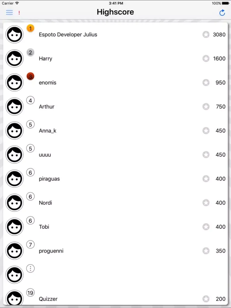Espoto Quiz iPad  스크린샷
