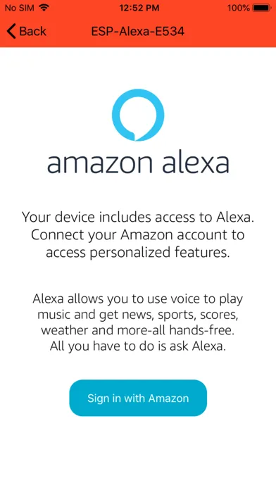 ESP Alexa スクリーンショット