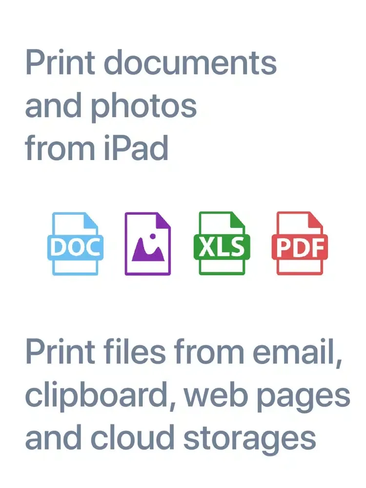 Capturas de pantalla de ES Printer iPad 