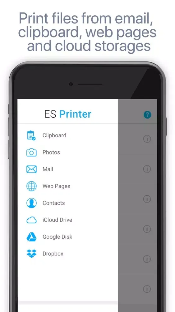 Capturas de pantalla de ES Printer