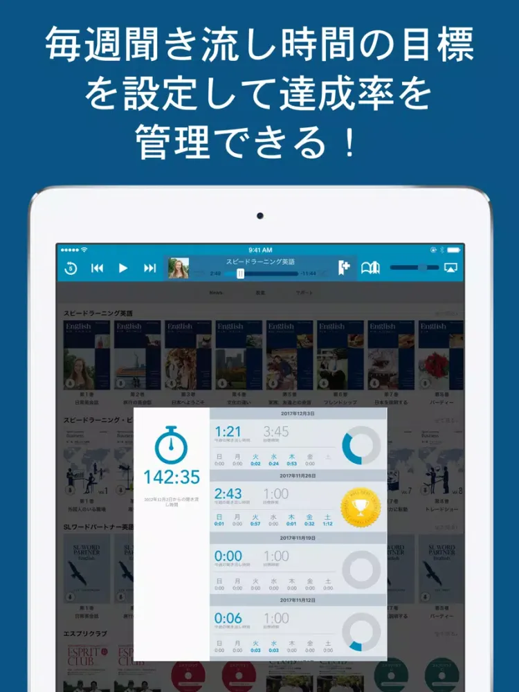Capturas de pantalla de スピードラーニング 受講者様専用アプリ iPad 