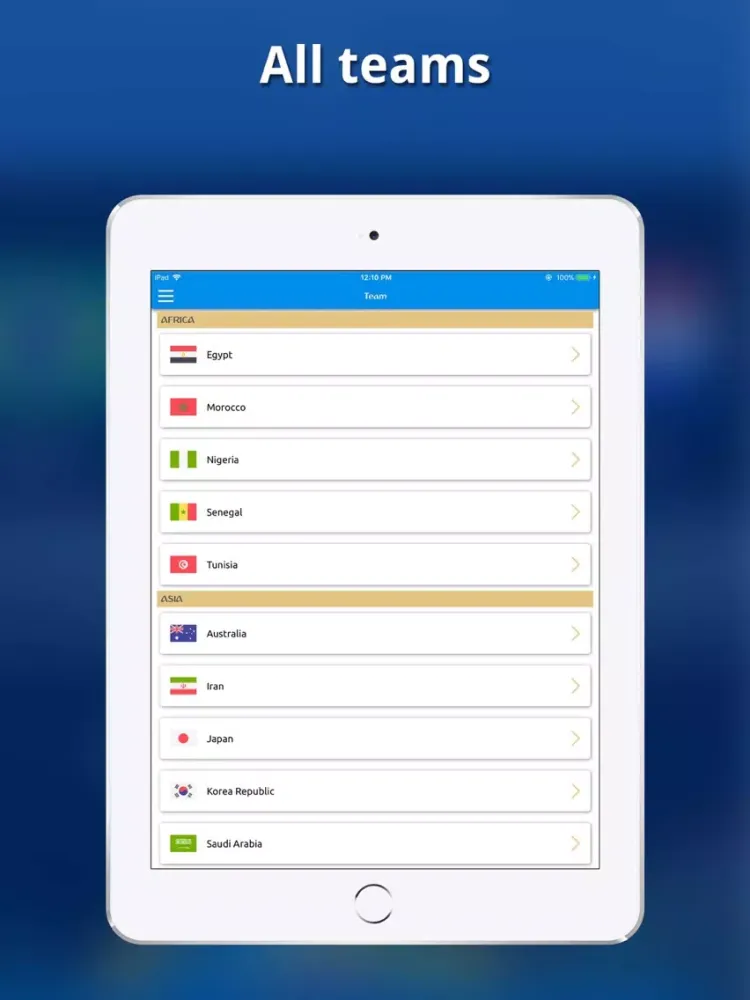 Capturas de pantalla de Football 2018 - Soccer iPad 