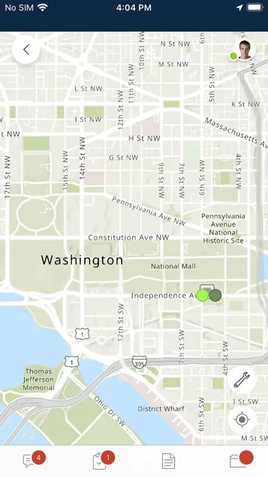 Ảnh chụp màn hình của ArcGIS Responder 11.1
