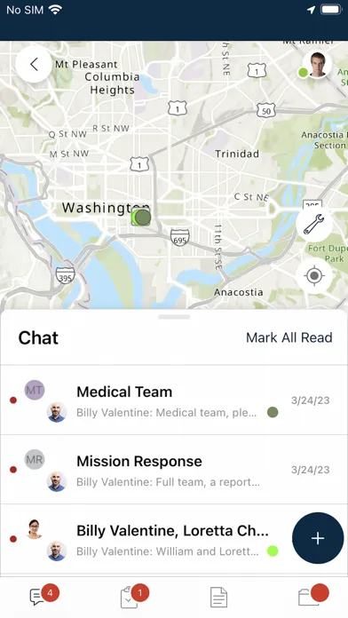 Ảnh chụp màn hình của ArcGIS Responder 11.1
