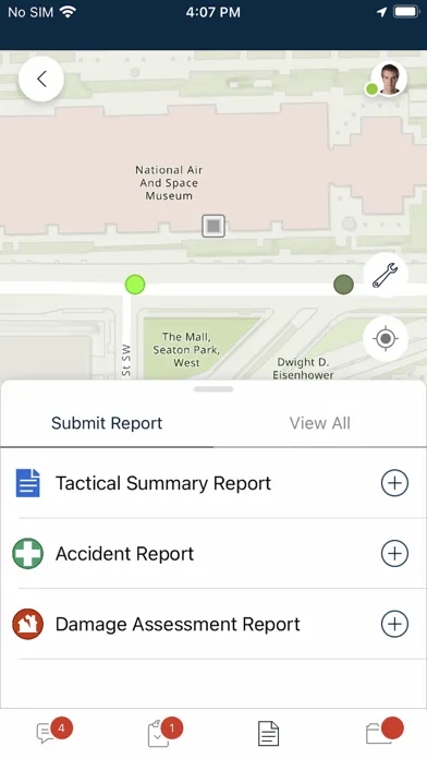 Ảnh chụp màn hình của ArcGIS Responder 11.1