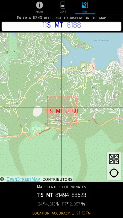 Screenshot di MyUSNG