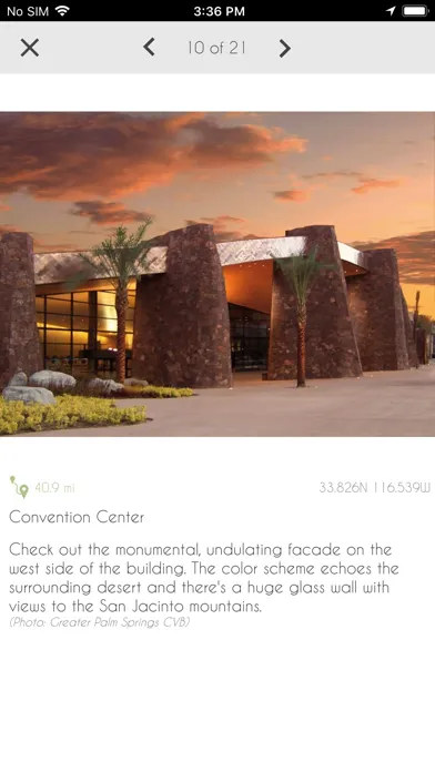 ภาพหน้าจอของ Palm Springs Map Tour