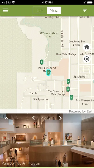 ภาพหน้าจอของ Palm Springs Map Tour