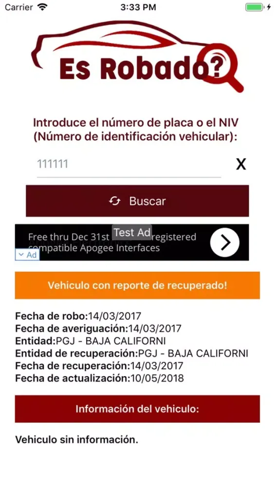 ¿Es robado? 스크린샷