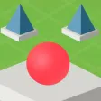 Rolling Red Ball Sky In Green Planet - One Direction Arcade Gameplay