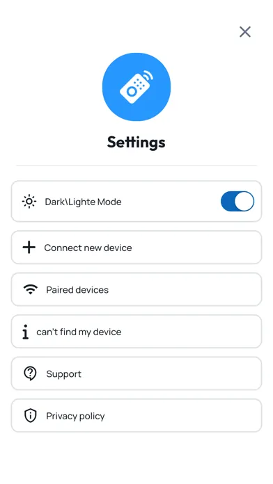 Tangkapan layar Remote for Air Conditioner