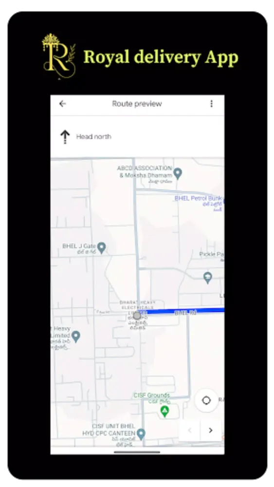 Screenshot di Royal Delivery App